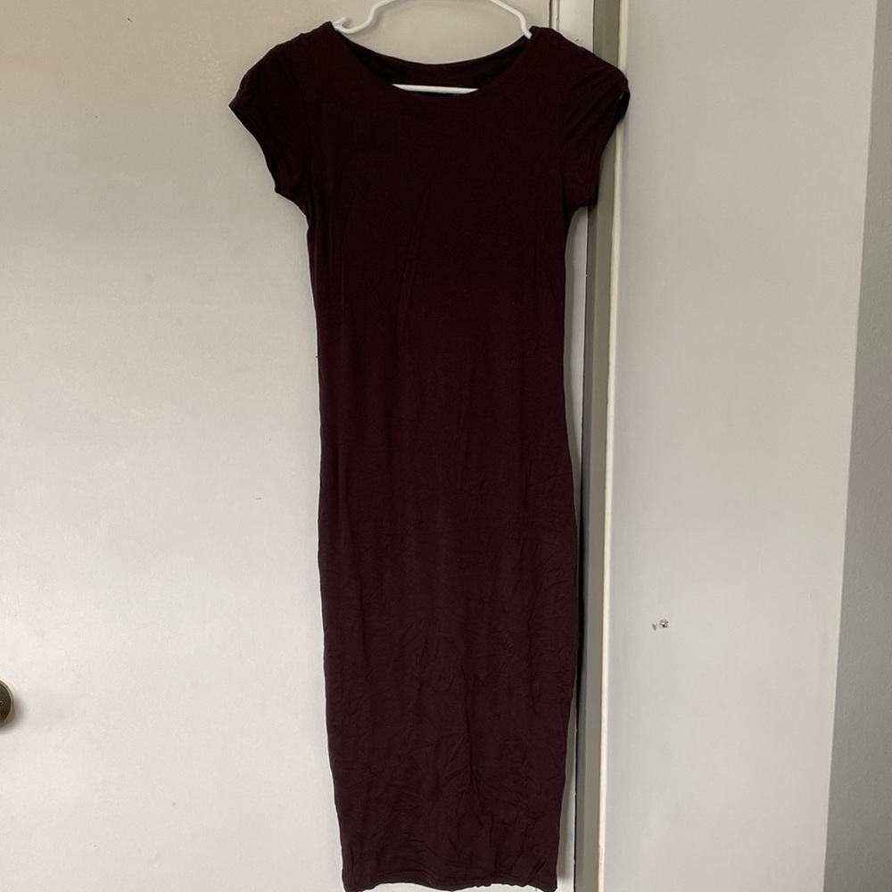 Bodycon dress brownish purple color. Size US4